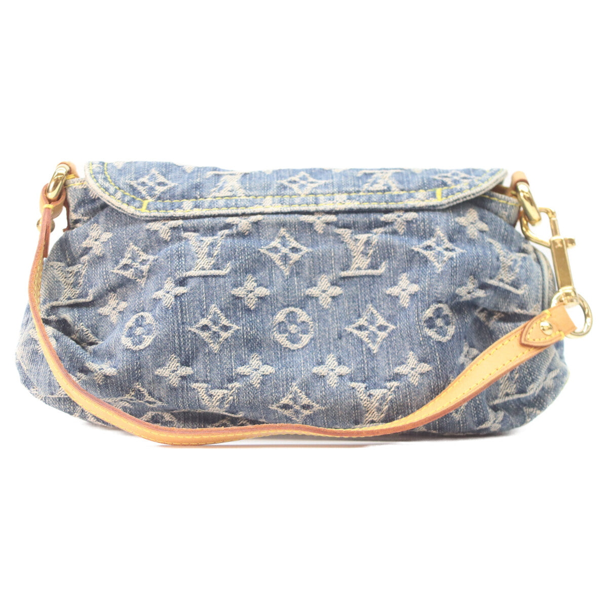 LOUIS VUITTON ルイヴィトン 06年 M95050 モノグラムデニム ミニプリーティ ショルダーバッグ