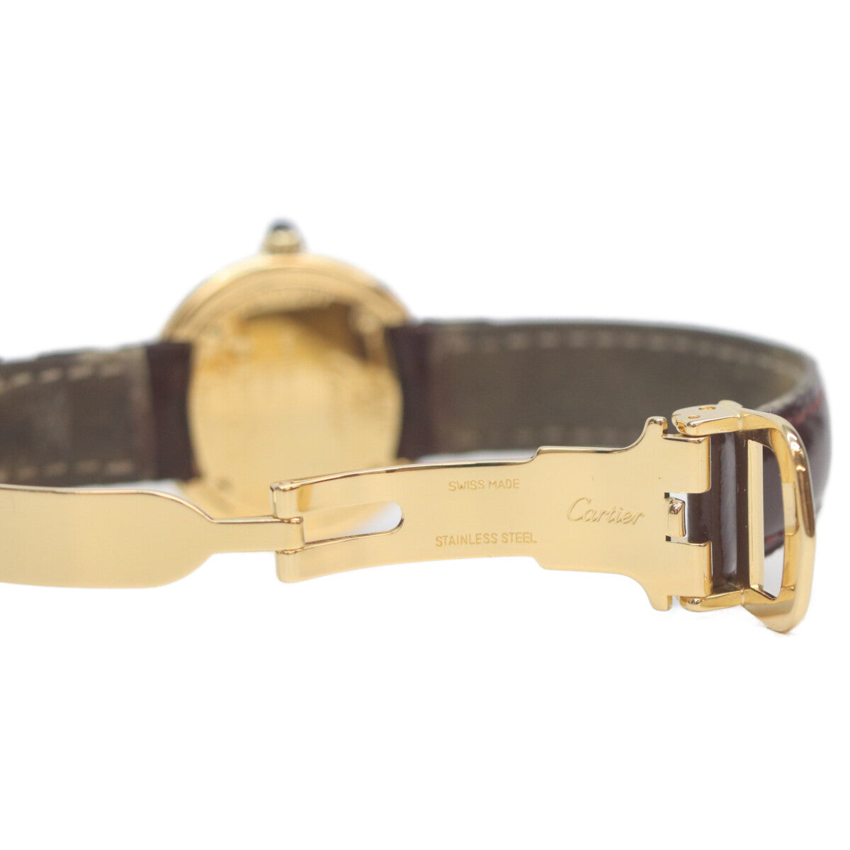 Cartier Cartier W1010744 90s 925 Must Trinity Vermeil SM Side Trinity White Dial QZ Watch