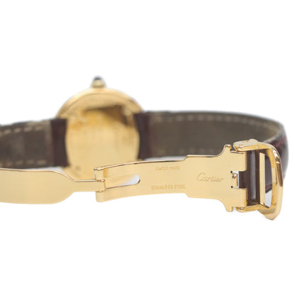 Cartier Cartier W1010744 90s 925 Must Trinity Vermeil SM Side Trinity White Dial QZ Watch