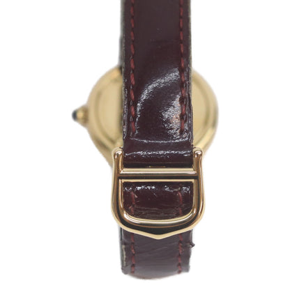 Cartier Cartier W1010744 90s 925 Must Trinity Vermeil SM Side Trinity White Dial QZ Watch