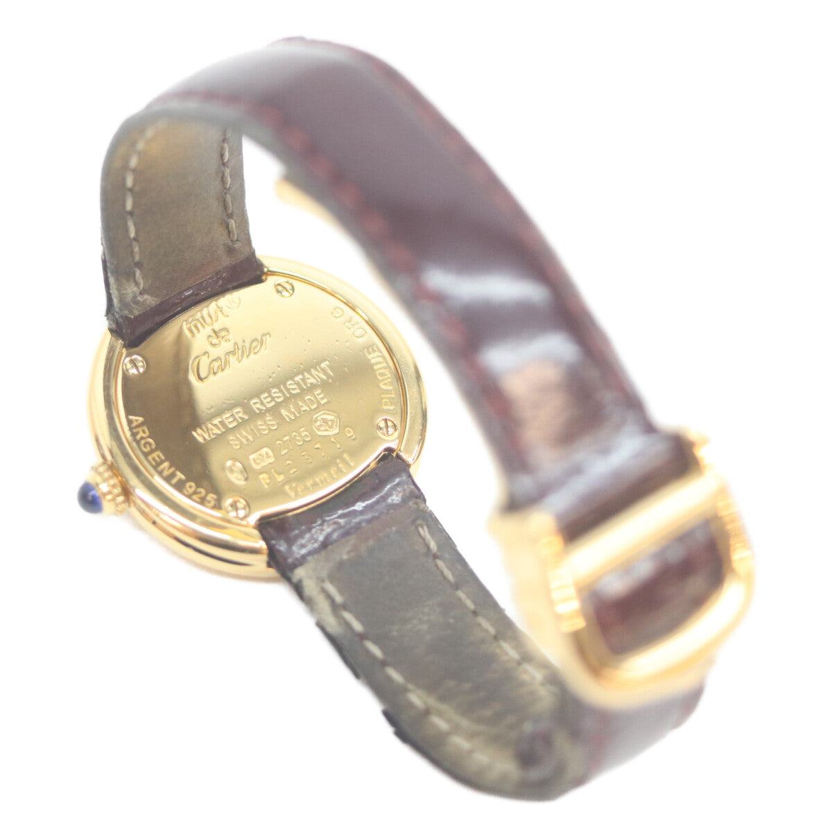 Cartier Cartier W1010744 90s 925 Must Trinity Vermeil SM Side Trinity White Dial QZ Watch