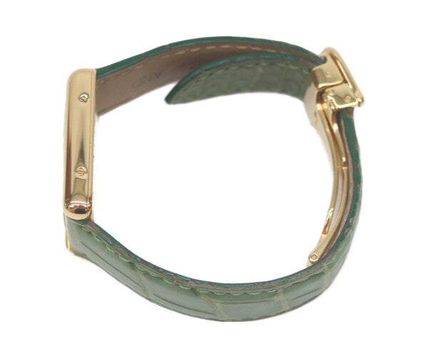 Cartier カルティエ 00s W1017354 925 マストタンクヴェルメイユSM後期 アイボリーローマ文字盤 QZ 革 腕時計