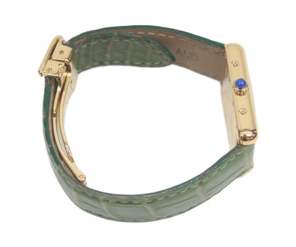 Cartier カルティエ 00s W1017354 925 マストタンクヴェルメイユSM後期 アイボリーローマ文字盤 QZ 革 腕時計