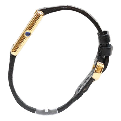 Cartier カルティエ 80-90s W1002753 925 マストタンクLM ヴェルメイユ アイボリー文字盤 QZ 革 腕時計