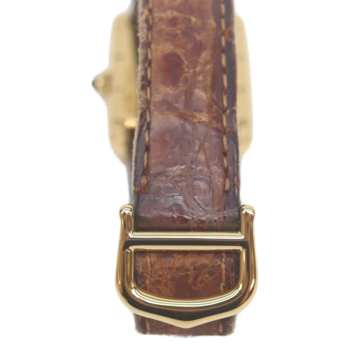 Cartier カルティエ 99-00s W1013654 925 マストタンクヴェルメイユSM後期 飛びローマアイボリー文字盤 QZ 革 腕時計