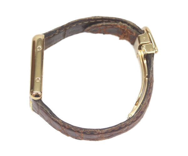 Cartier カルティエ 99-00s W1013654 925 マストタンクヴェルメイユSM後期 飛びローマアイボリー文字盤 QZ 革 腕時計