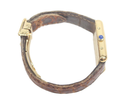 Cartier カルティエ 99-00s W1013654 925 マストタンクヴェルメイユSM後期 飛びローマアイボリー文字盤 QZ 革 腕時計