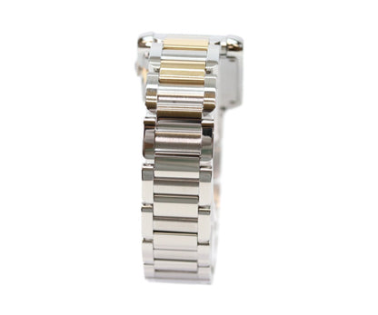 Cartier カルティエ 14年 W5310046 YG SS タンクアングレーズSM シルバーギョーシェ彫り文字盤 QZ 腕時計
