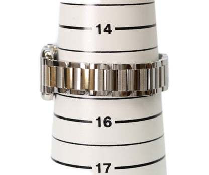Cartier カルティエ 14年 W5310046 YG SS タンクアングレーズSM シルバーギョーシェ彫り文字盤 QZ 腕時計