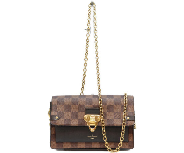 LOUIS VUITTON ルイヴィトン N60221 ダミエ ポルトフォイユヴァヴァン チェーンウォレット ショルダーバッグ