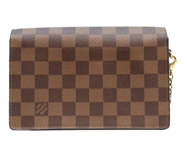 LOUIS VUITTON ルイヴィトン N60221 ダミエ ポルトフォイユヴァヴァン チェーンウォレット ショルダーバッグ