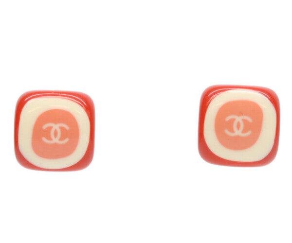 CHANEL シャネル 05P ピンク スクエア ストーンココマークピアス ピアス