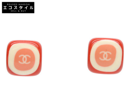 CHANEL シャネル 05P ピンク スクエア ストーンココマークピアス ピアス