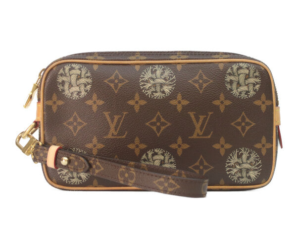 LOUIS VUITTON ルイヴィトン ×クリストファーネメス 15年 M61323 モノグラムポシェットヴォルカ セカンドバッグ クラッチバッグ