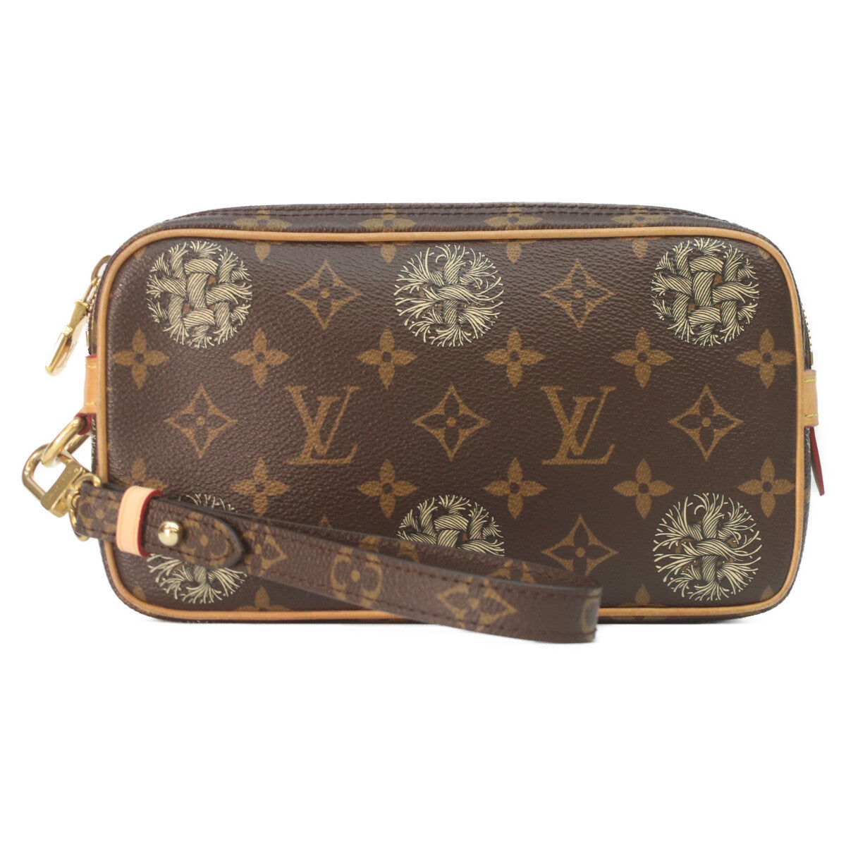 LOUIS VUITTON Louis Vuitton × Christopher Nemeth 2015 M61323 Monogram Pochette Volga pouch clutch bag