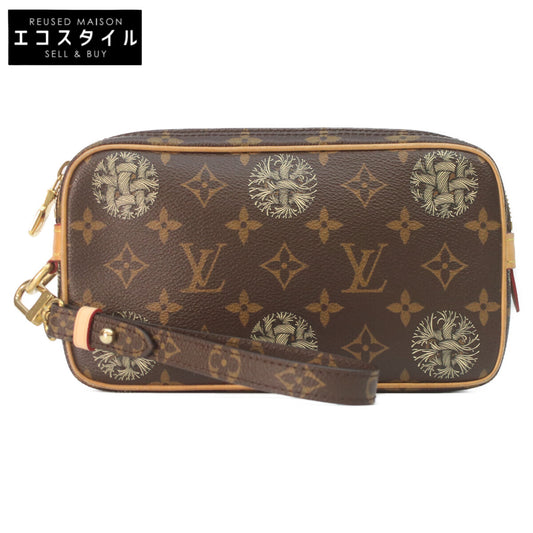 LOUIS VUITTON ルイヴィトン ×クリストファーネメス 15年 M61323 モノグラムポシェットヴォルカ セカンドバッグ クラッチバッグ