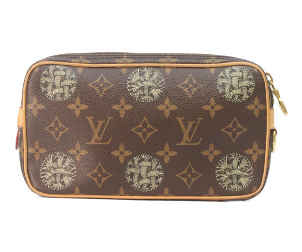 LOUIS VUITTON ルイヴィトン ×クリストファーネメス 15年 M61323 モノグラムポシェットヴォルカ セカンドバッグ クラッチバッグ