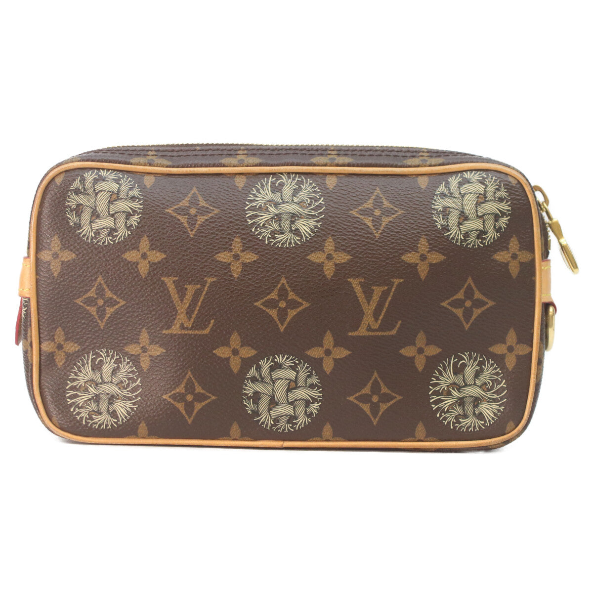 LOUIS VUITTON Louis Vuitton × Christopher Nemeth 2015 M61323 Monogram Pochette Volga pouch clutch bag