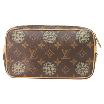 LOUIS VUITTON Louis Vuitton × Christopher Nemeth 2015 M61323 Monogram Pochette Volga pouch clutch bag