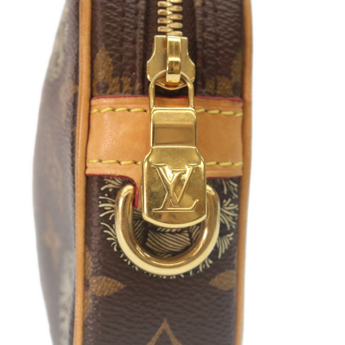LOUIS VUITTON Louis Vuitton × Christopher Nemeth 2015 M61323 Monogram Pochette Volga pouch clutch bag