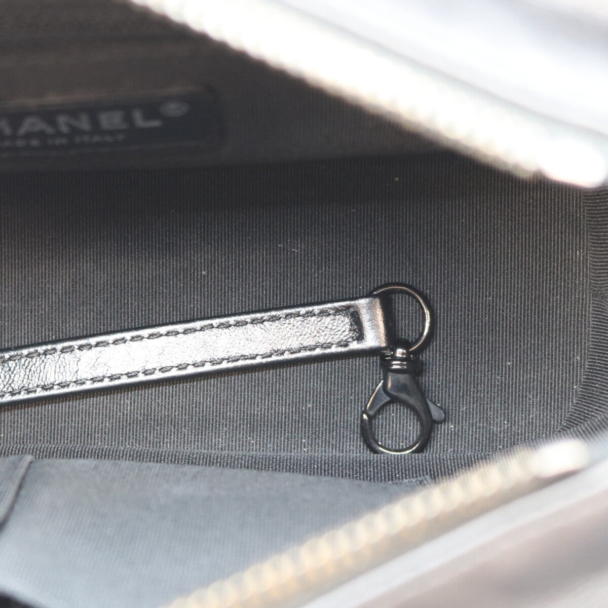 Chanel Series 28 A91810 Vintage Calfskin So Black Gabrielle de Hobo Shoulder Bag