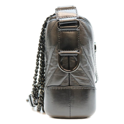 Chanel Series 28 A91810 Vintage Calfskin So Black Gabrielle de Hobo Shoulder Bag