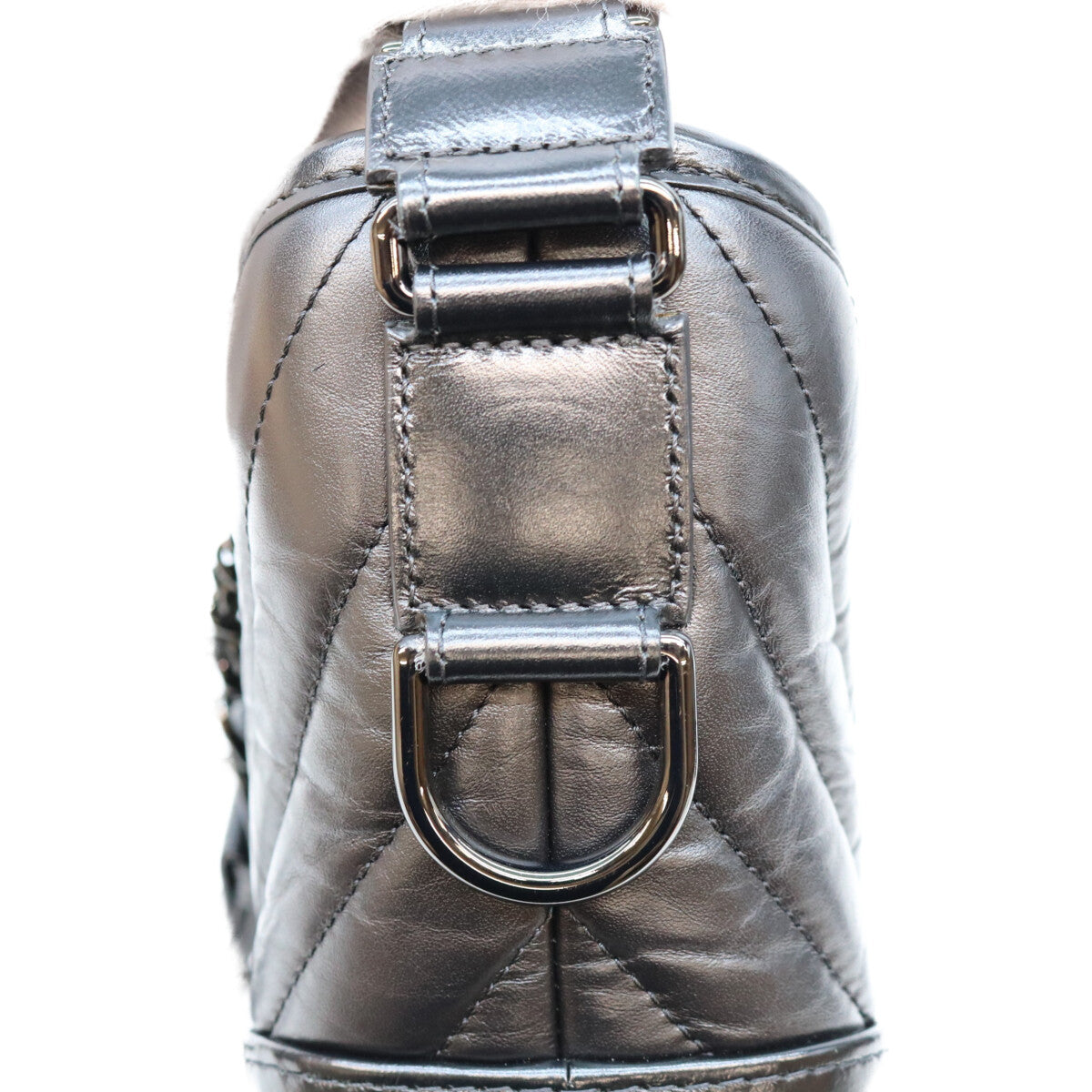 Chanel Series 28 A91810 Vintage Calfskin So Black Gabrielle de Hobo Shoulder Bag