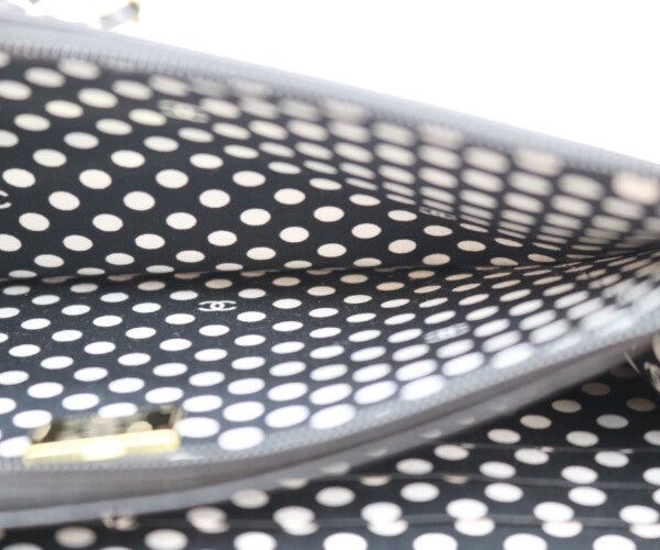 CHANEL シャネル A33814 ラム 黒 ゴールド金具 ココパール マトラッセ チェーンウォレット 財布 ショルダーバッグ