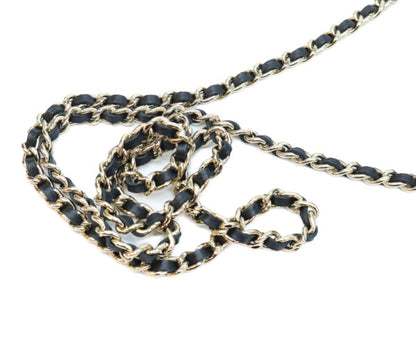 CHANEL シャネル A33814 ラム 黒 ゴールド金具 ココパール マトラッセ チェーンウォレット 財布 ショルダーバッグ