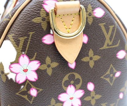 LOUIS VUITTON ルイヴィトン ×TM 村上隆 M14174 モノグラムチェリーブロッサム スピーディ バンドリエール25 ボストンバッグ