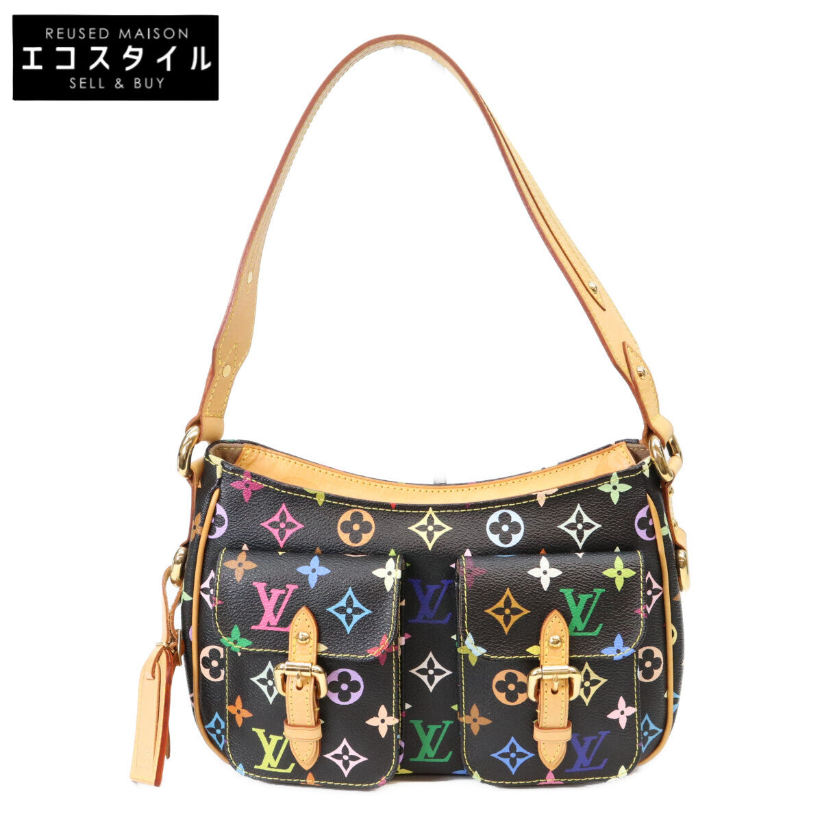 LOUIS VUITTON ルイヴィトン 06年 M40054 モノグラムマルチカラー ノワール ロッジPM ショルダーバッグ