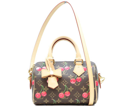 LOUIS VUITTON ルイヴィトン ×村上隆 M13094 モノグラムチェリー スピーディバンドリエール20 ショルダーバッグ