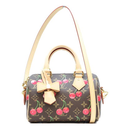 LOUIS VUITTON ルイヴィトン ×村上隆 M13094 モノグラムチェリー スピーディバンドリエール20 ショルダーバッグ