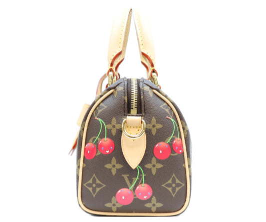 LOUIS VUITTON ルイヴィトン ×村上隆 M13094 モノグラムチェリー スピーディバンドリエール20 ショルダーバッグ