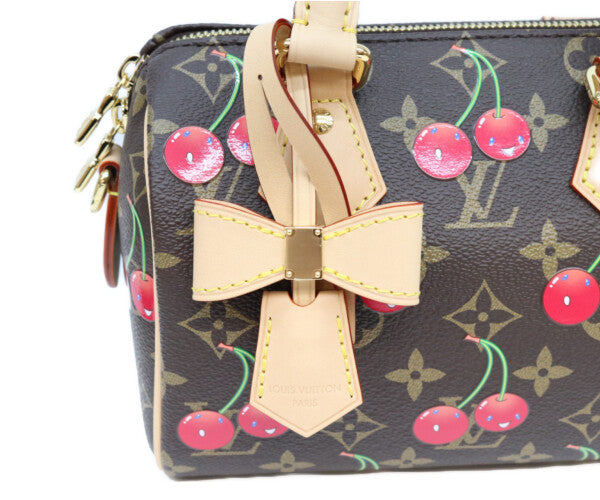 LOUIS VUITTON ルイヴィトン ×村上隆 M13094 モノグラムチェリー スピーディバンドリエール20 ショルダーバッグ