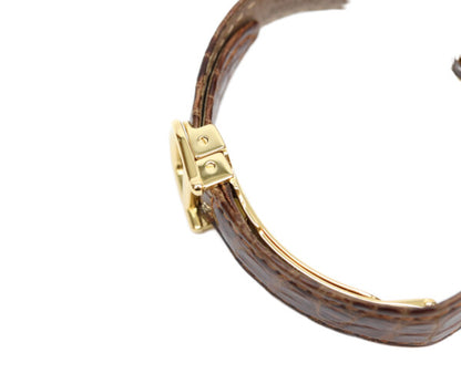 Cartier カルティエ 90s 925 マストヴァンドームヴェルメイユSM サイドトリニティ文字盤 QZ 革 腕時計