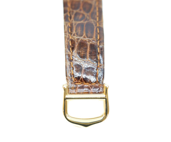 Cartier カルティエ 90s 925 マストヴァンドームヴェルメイユSM サイドトリニティ文字盤 QZ 革 腕時計