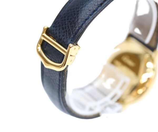 Cartier カルティエ W1006822 925 マストロンドLM ヴェルメイユ デイト アイボリーローマ文字盤 革 QZ 腕時計
