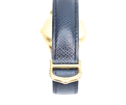 Cartier カルティエ W1006822 925 マストロンドLM ヴェルメイユ デイト アイボリーローマ文字盤 革 QZ 腕時計