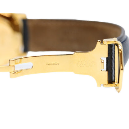 Cartier カルティエ W1006822 925 マストロンドLM ヴェルメイユ デイト アイボリーローマ文字盤 革 QZ 腕時計