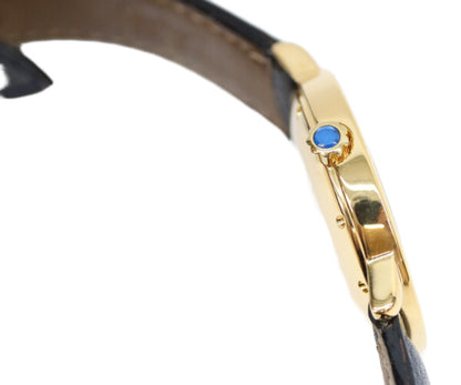 Cartier カルティエ W1006822 925 マストロンドLM ヴェルメイユ デイト アイボリーローマ文字盤 革 QZ 腕時計