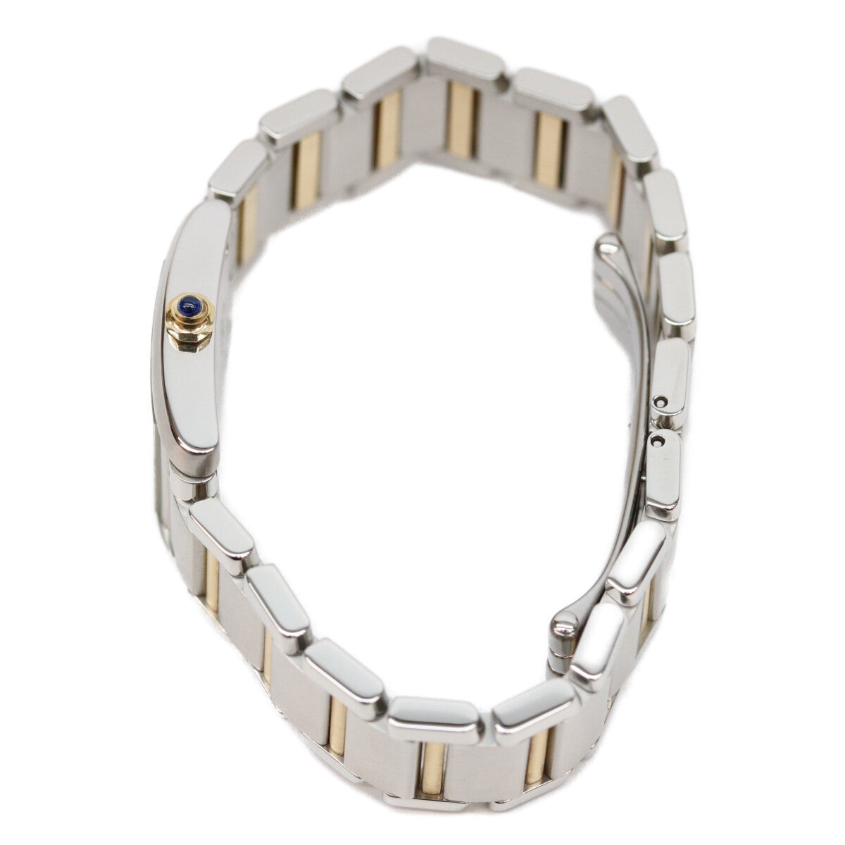 Cartier カルティエ W51007Q4 SS YG タンクフランセーズSM QZ 腕時計