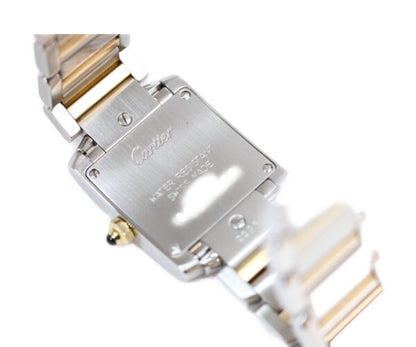 Cartier カルティエ W51007Q4 SS YG タンクフランセーズSM QZ 腕時計