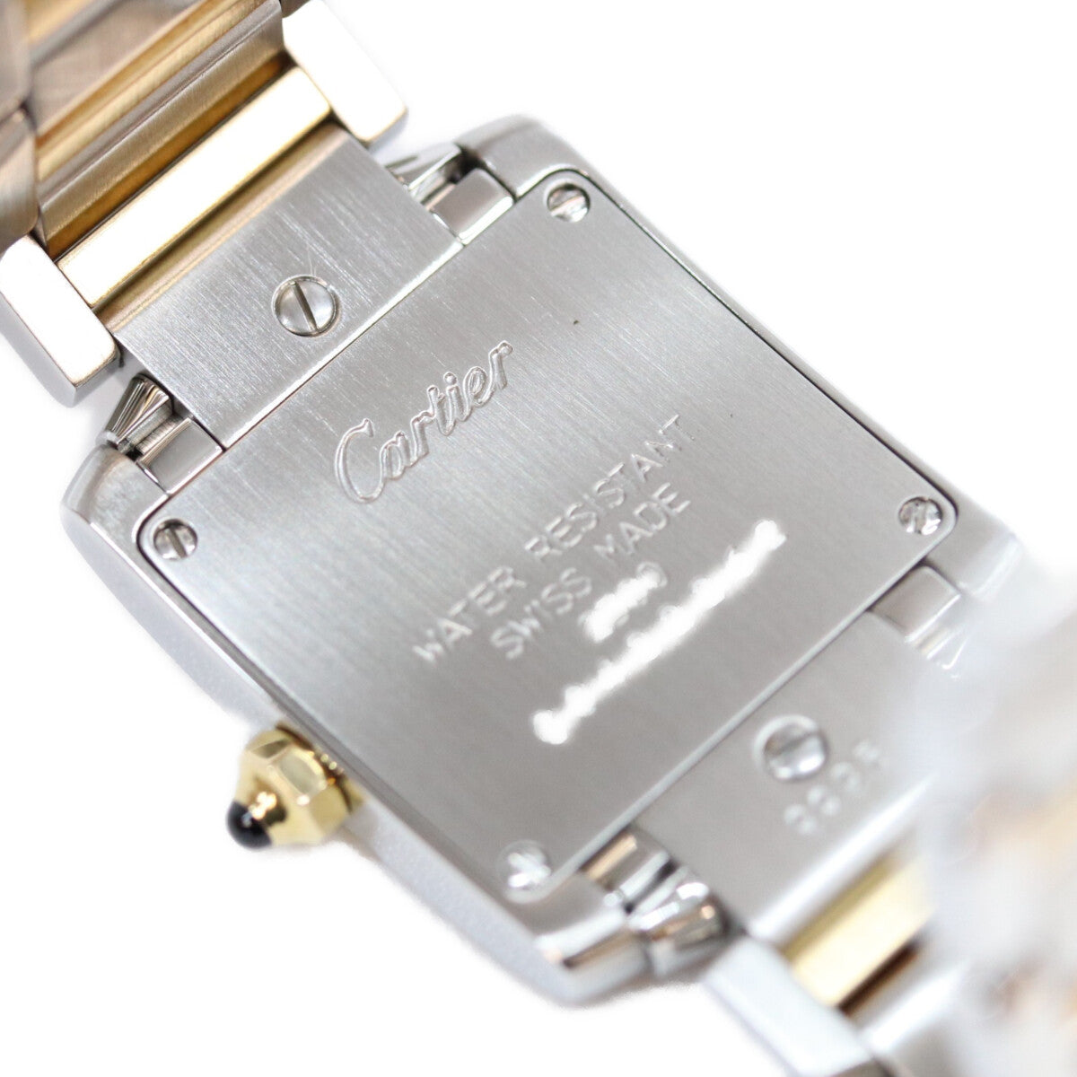 Cartier カルティエ W51007Q4 SS YG タンクフランセーズSM QZ 腕時計