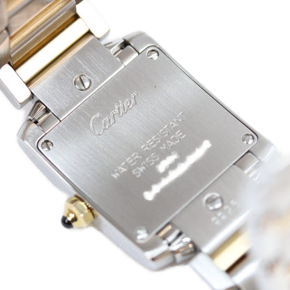 Cartier カルティエ W51007Q4 SS YG タンクフランセーズSM QZ 腕時計