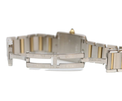 Cartier カルティエ W51007Q4 SS YG タンクフランセーズSM QZ 腕時計