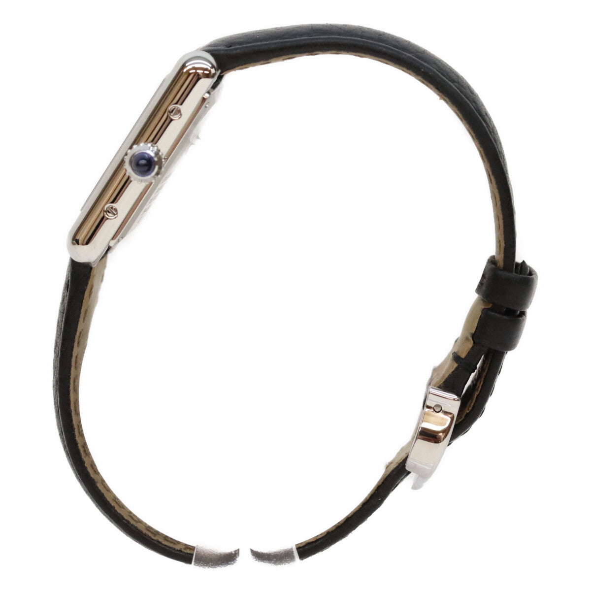 Cartier カルティエ 21年 WSTA0042 SS タンクマストSM シルバー文字盤 QZ 革 腕時計