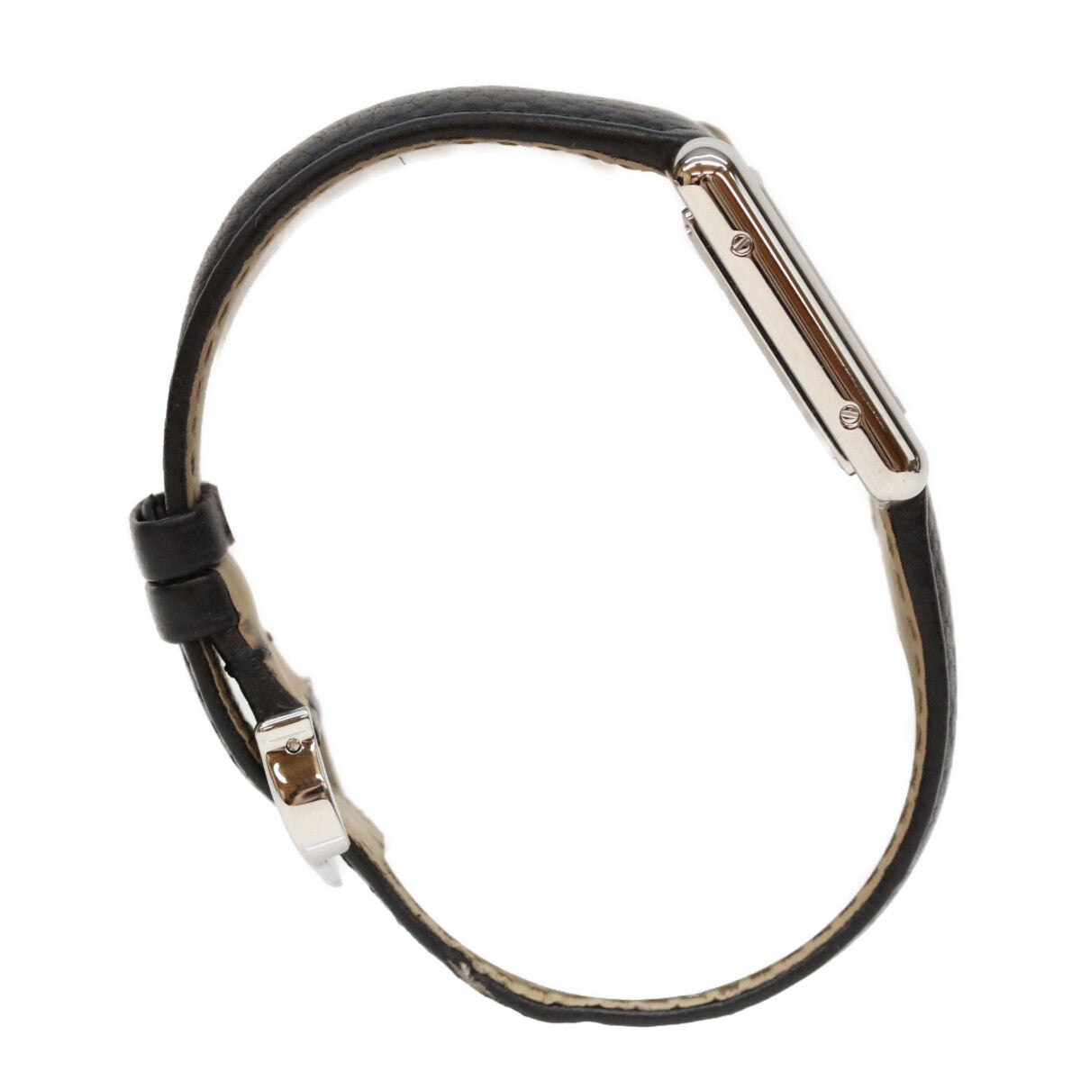 Cartier カルティエ 21年 WSTA0042 SS タンクマストSM シルバー文字盤 QZ 革 腕時計