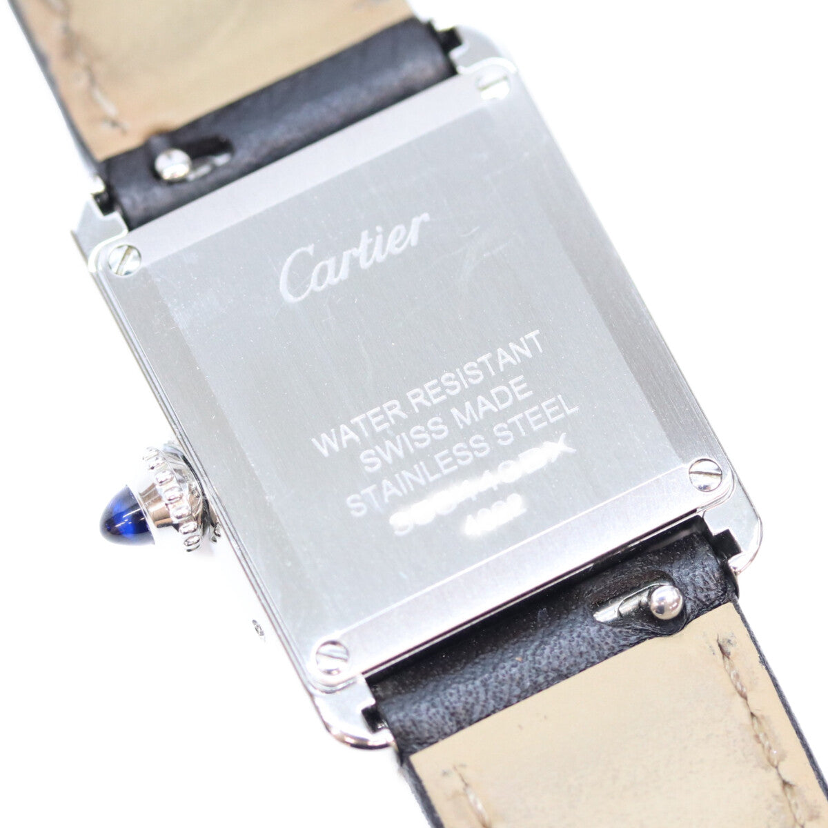 Cartier カルティエ 21年 WSTA0042 SS タンクマストSM シルバー文字盤 QZ 革 腕時計
