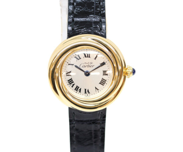 Cartier カルティエ W1010644 925 ローマシルバー文字盤 マストトリニティ ベルメイユ QZ 腕時計